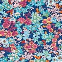 Wildflower Meadow Lapis and Aquamarine Wallpaper