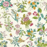 Woodland Floral Peridot Ruby Pearl Wallpaper