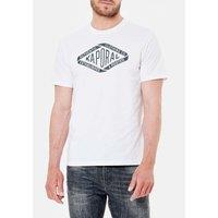 Logo Print Cotton T-Shirt in Regular Fit with Crew Neck