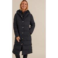 Long Winter Padded Jacket with Hood