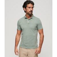 Cotton Jersey Polo Shirt with Short Sleeves