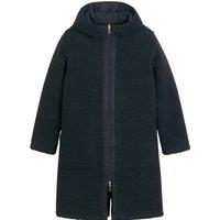 Sherpa Mid-Length Coat with Integral Hood