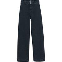 Wide Leg Jeans with High Waist, Length 31.5"