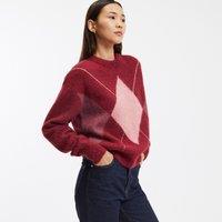 Intarsia Jacquard Jumper in Alpaca Blend