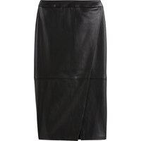 Straight Maxi Skirt in Faux Leather