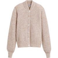 Alpaca Mix Bomber Cardigan