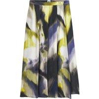 Mid-Length Skirt in Tie Dye Print