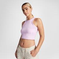 Wordmark Sleeveless Top in Cotton Mix