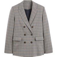 Recycled Houndstooth Check Blazer