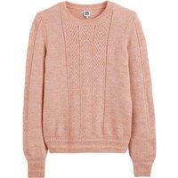 Recycled Pointelle Knit Jumper with Crew Neck