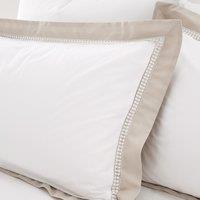 Oxford Lace 100% Cotton Duvet Cover and Pillowcase Set