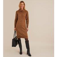 Midi Jumper Dress with Long Sleeves