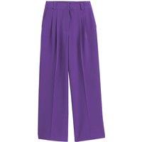 Pleat Front Trousers with Wide Leg