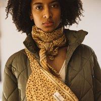 Leo Large Scarf in Animal Print Cotton