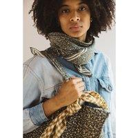 Leopard Print Large Scarf in Cotton