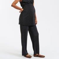 Wide Leg Maternity Trousers with High Waist