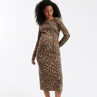 Animal Print Maternity Dress