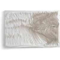 Ondor White Leather Strip Wall Art