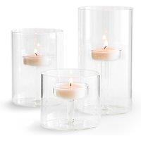 Set of 3 Veli Glass Tealight Holders