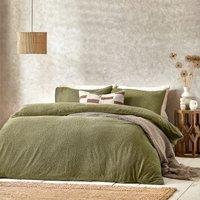 Boucle Textured Duvet Cover and Pillowcase Set