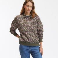 Floral Print Cotton Sweatshirt