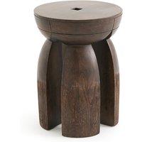 Lotus Solid Mango Wood Side Table