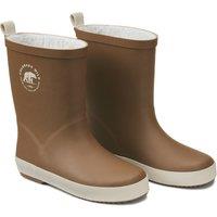 Kids Bear Print Wellies with Faux Fur Lining