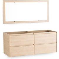 Nirio L120cm Wall-Mounted Vanity Unit & Mirror