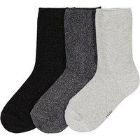 Pack of 3 Pairs of Glittery Socks in Cotton Mix