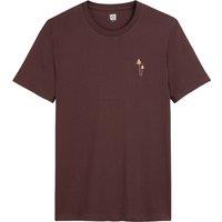 Organic Cotton Embroidered T-Shirt with Crew Neck and Short Sleeves