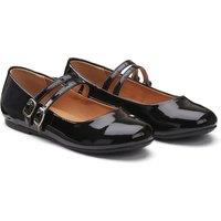 Kids Patent Ballet Pumps with Double Straps