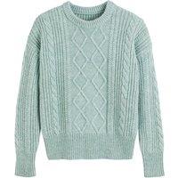 Recycled Cable Knit Jumper with Crew Neck