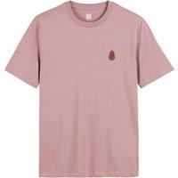 Crew Neck T-Shirt with Embroidered Fir Cone