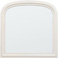 94cm Stone Wood Overmantle Arch Mirror