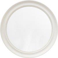 80cm Stone Wood Round Mirror