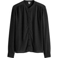 Mandarin Collar Shirt with Long Sleeves