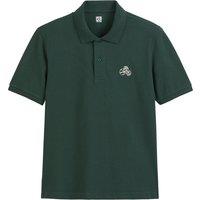 Embroidered Polo Shirt with Short Sleeves