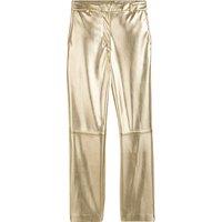 Metallic Straight Trousers