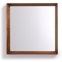 Andromde 60cm High Solid Walnut Mirror