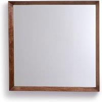 Andromde 80cm High Solid Walnut Mirror