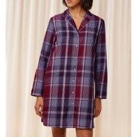 Boyfriend Cotton Nightshirt with Long Sleeves