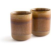 Set of 2 Bisceto Reactive Enamel Stoneware Mugs