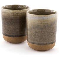 Set of 2 Bisceto Reactive Enamel Stoneware Mugs