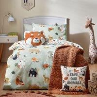 Wildlife Reversible Duvet Cover and Pillow Case Set