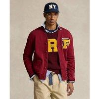 Varsity Buttoned Cardigan in Cotton Mix