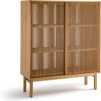 Tinos Openwork Oak High Sideboard