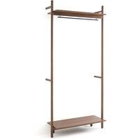 Rory 2-Shelf Walnut Dressing Room Wardrobe Unit