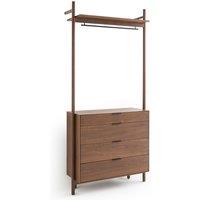 Rory Walnut Wardrobe Drawer Dressing Room Unit