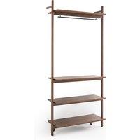 Rory Walnut 4-Shelf Wardrobe Dressing Room Unit