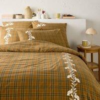 Lotta Embroidered Tartan 100% Cotton Duvet Cover